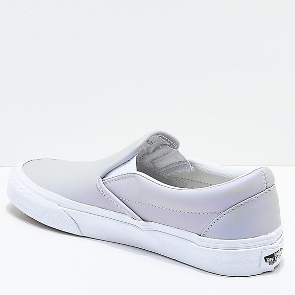 vans iridescent slip on